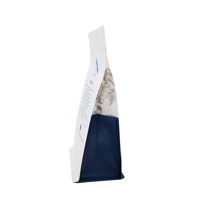 250g/500g/1kg Flat Bottom Coffee Pouches - Bulk Coffee Packaging Bags — detail view