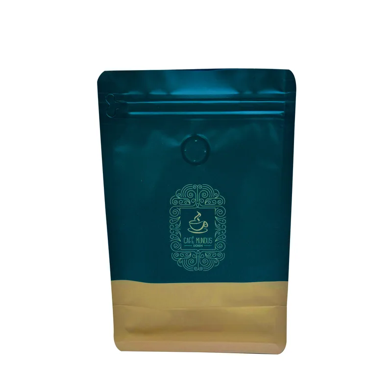 250g Coffee Bag with Resealable Zipper - Mini Coffee Bean Packaging Pouch for Small Batch — detail view