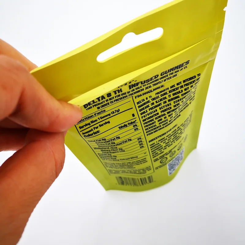 Child Resistant Stand Up Pouch - Child Safe CR Stand Up Packaging Bag