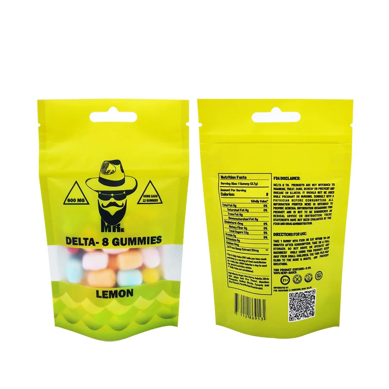Child Resistant Stand Up Pouch - Child Safe CR Stand Up Packaging Bag — detail view
