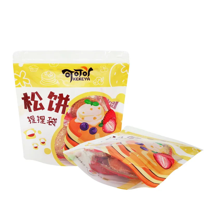 Clear Food Storage Bags - Transparent Visible Snack Packaging Bags for Display — detail view