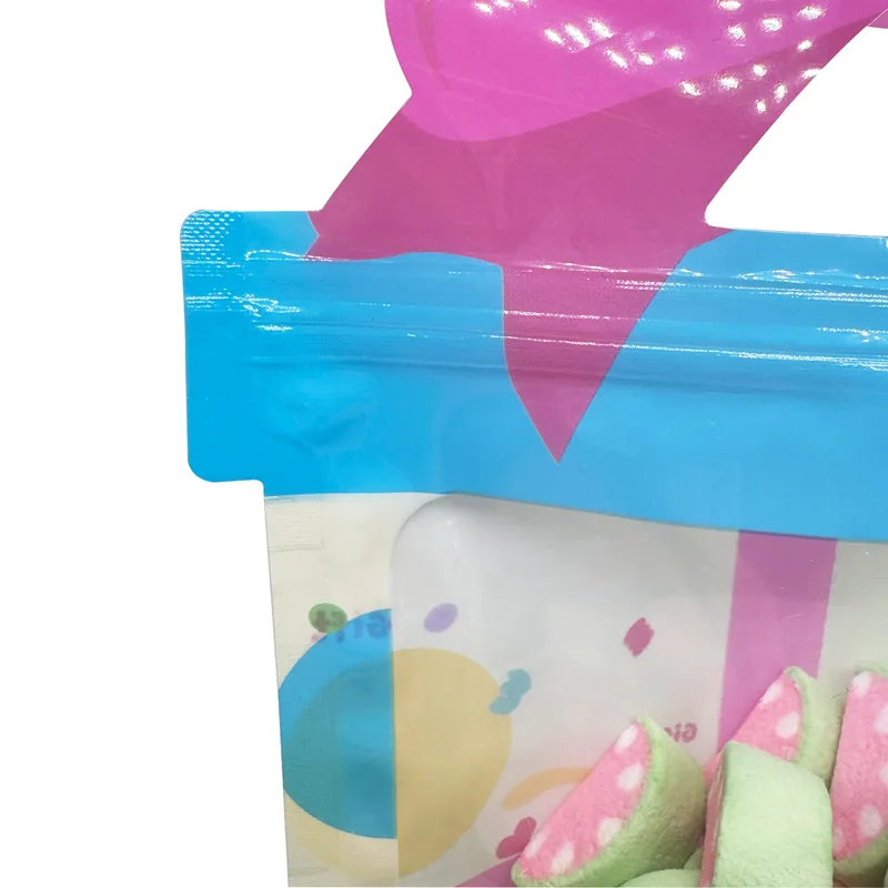 Clear Window Food Pouches - Product Display Food Packaging for Retail — detail view