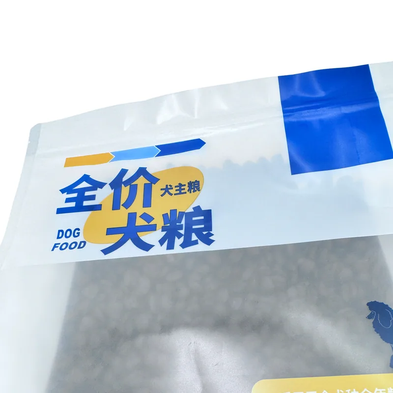 Clear Window Pet Food Pouches - Retail Ready Dog/Cat Food Packaging Bags