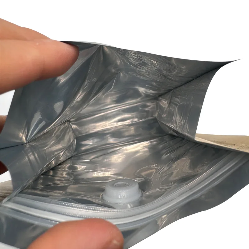 Coffee Bag with One Way Degassing Valve - High Barrier Coffee Bean Packaging Bag for Roasters