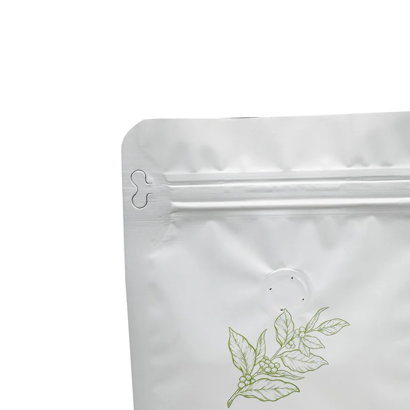 Custom Printed Coffee Bag - Personalized Logo Coffee Bean Packaging Pouch for Roaster Brands — detail view