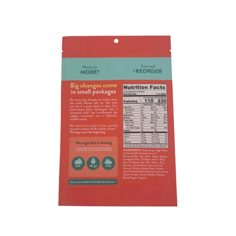 Custom Printed Snack Bags - Personalized Logo Food Packaging Bags for Business