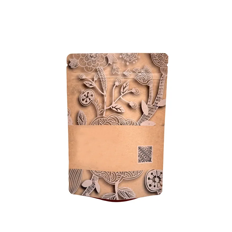 Eco Friendly Food Storage Bags - Biodegradable Green Snack Packaging Bags — detail view