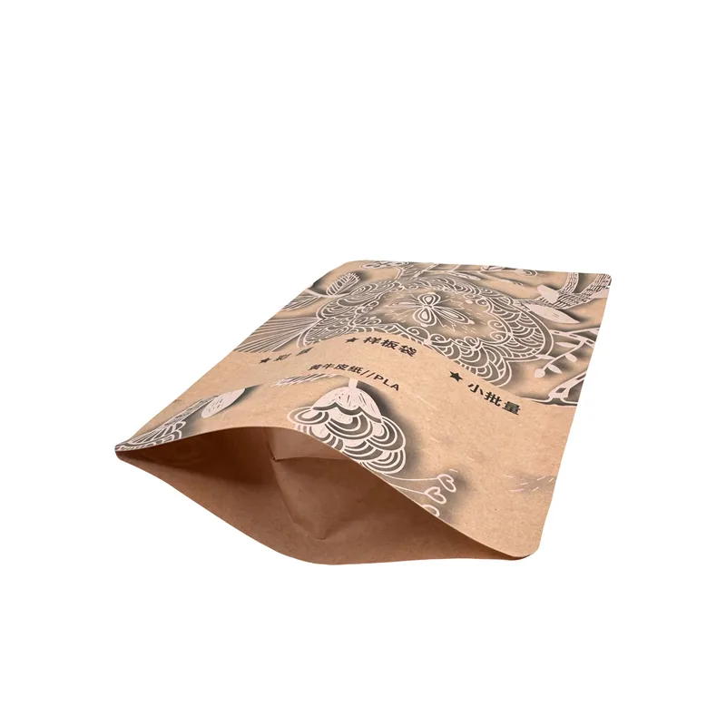 Eco Friendly Food Storage Bags - Biodegradable Green Snack Packaging Bags — detail view