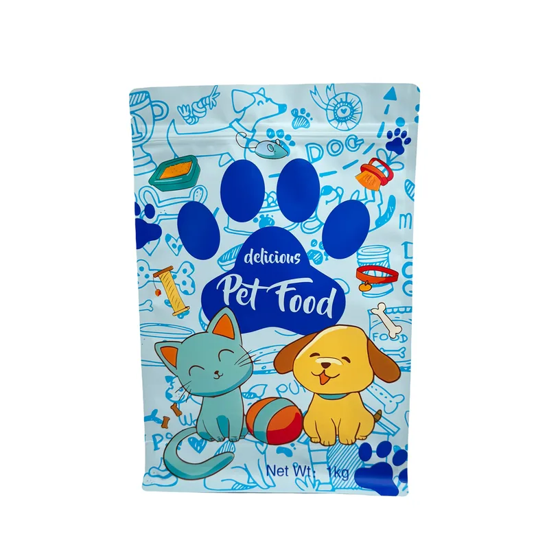 Eco Friendly Recyclable Pet Food Bags - Green Dog/Cat Food Packaging for Eco Brands — detail view