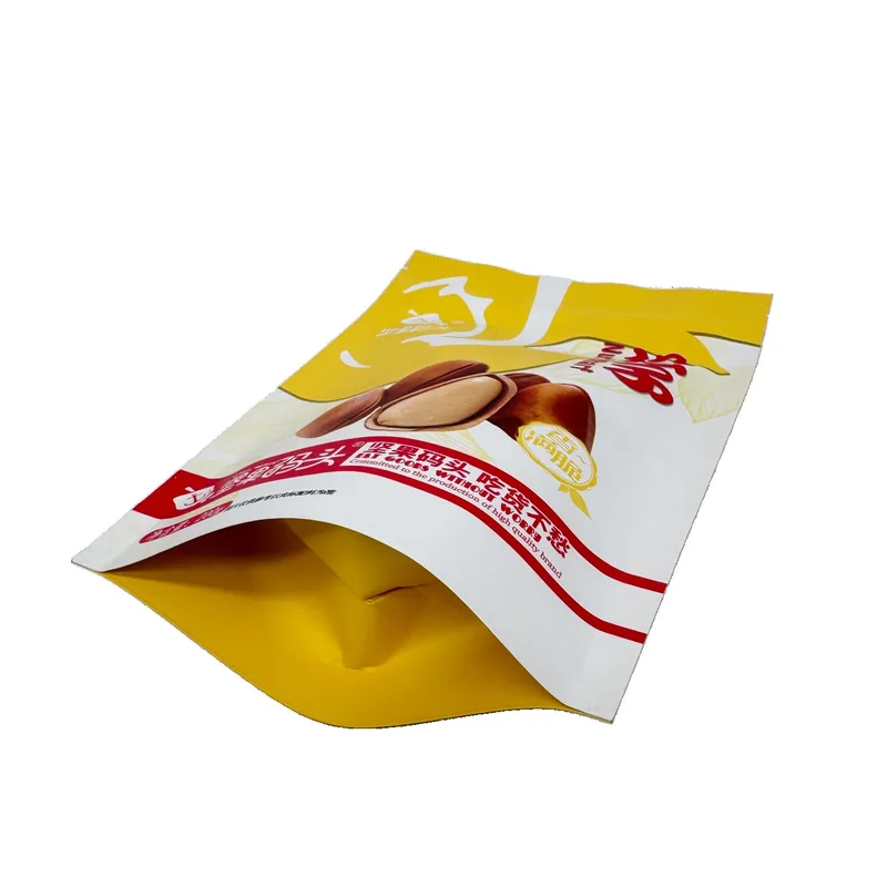 Kraft Paper Stand Up Pouch - Eco Friendly Kraft Stand Up Packaging Bag — detail view