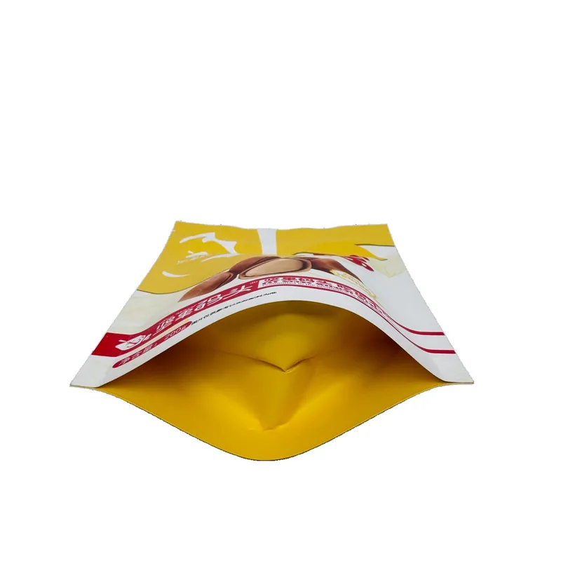 Kraft Paper Stand Up Pouch - Eco Friendly Kraft Stand Up Packaging Bag — detail view