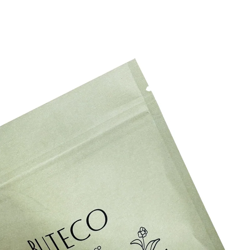 Kraft Paper Tea Bag - Eco Friendly Kraft Tea Leaf Packaging Pouch for Organic Brands