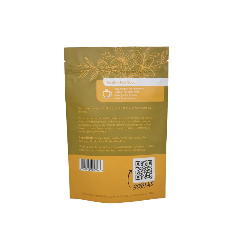 Large Tea Bag for Bulk - Wholesale Big Capacity Tea Leaf Packaging Pouch for Factory — detail view