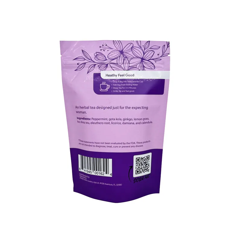 Light Proof Tea Bag - UV Resistant Dark Tea Leaf Packaging Pouch for Sensitive Tea — detail view