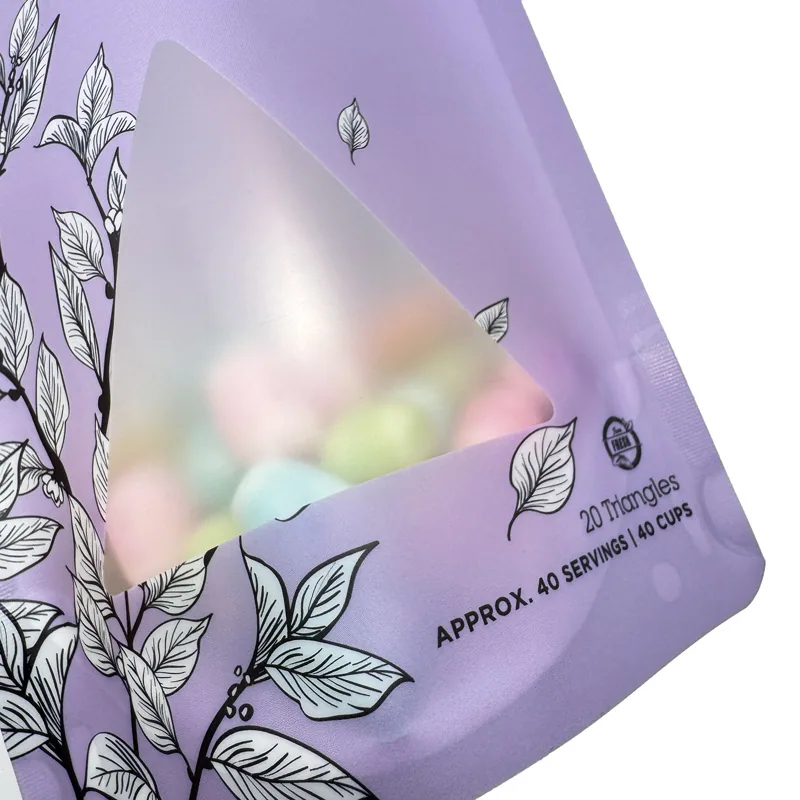 Loose Leaf Tea Packaging Bag - Airtight Herbal Tea Leaf Storage Pouch with Aroma Lock