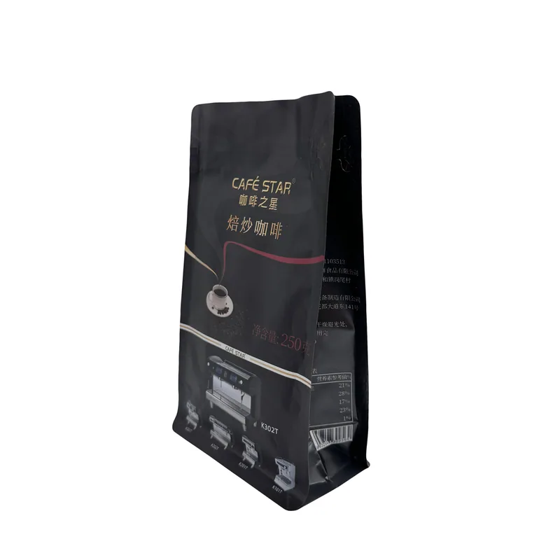 Matte Black Premium Coffee Packaging Bags - Luxury Coffee Bags for Brands