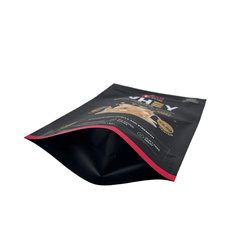 Matte Stand Up Pouch for Food - Premium High Barrier Matte Stand Up Packaging Bag — detail view