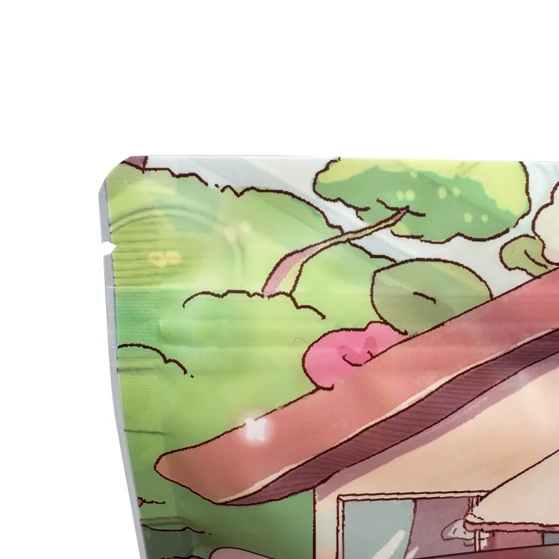 Stand Up Pouch with Clear Window - Retail Display Stand Up Packaging Bag for Food — detail view